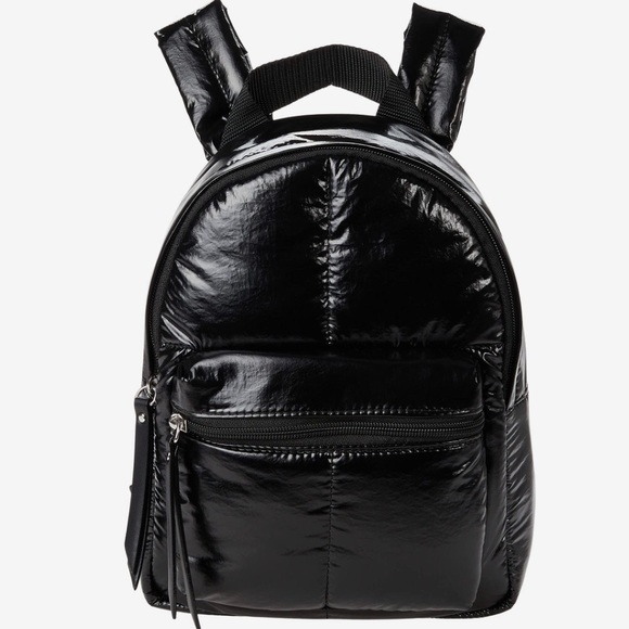 New With Tag Circus by Sam Edelman Gwen Mini Black Glossy Backpack RETAILS $110 - Picture 1 of 4